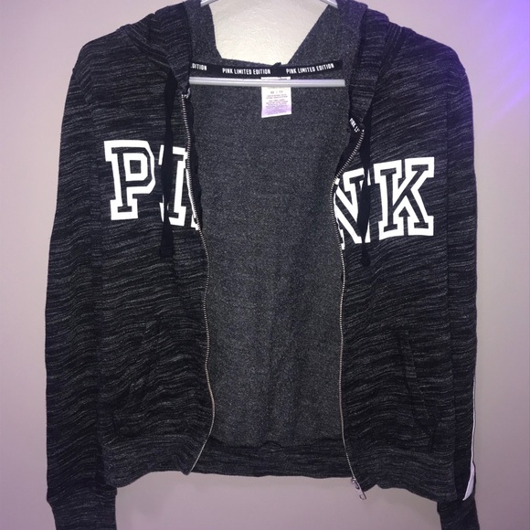 Pink Victoria’s secret Zip Up hoodie - Picture 1 of 4